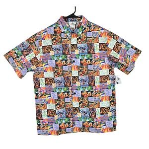 Disney Shirt Men's M Mickey and Friends  Printed Character Mosaic NWT